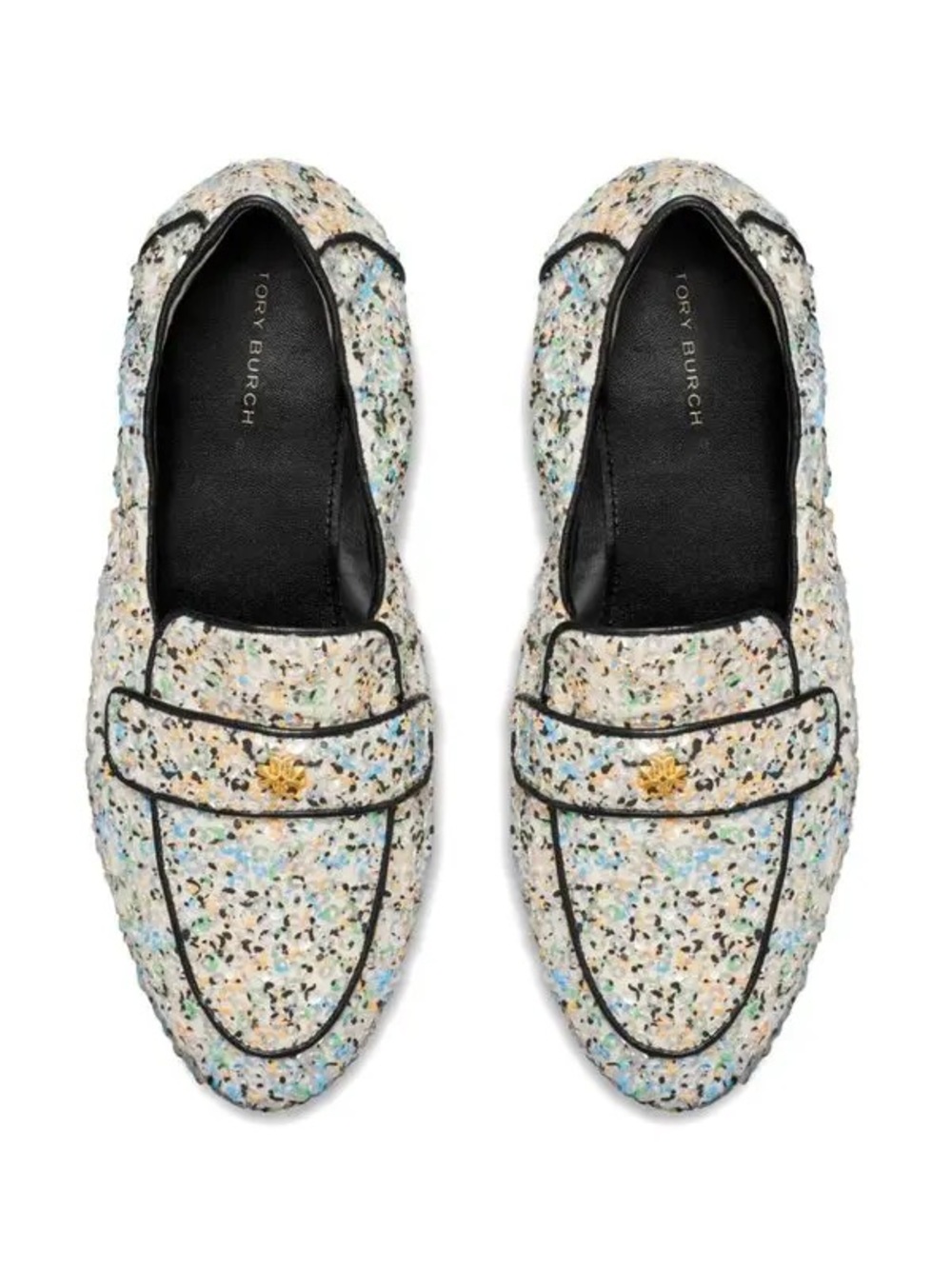 Tory Burch Multicolor Sequin Ballet Leather Loafers